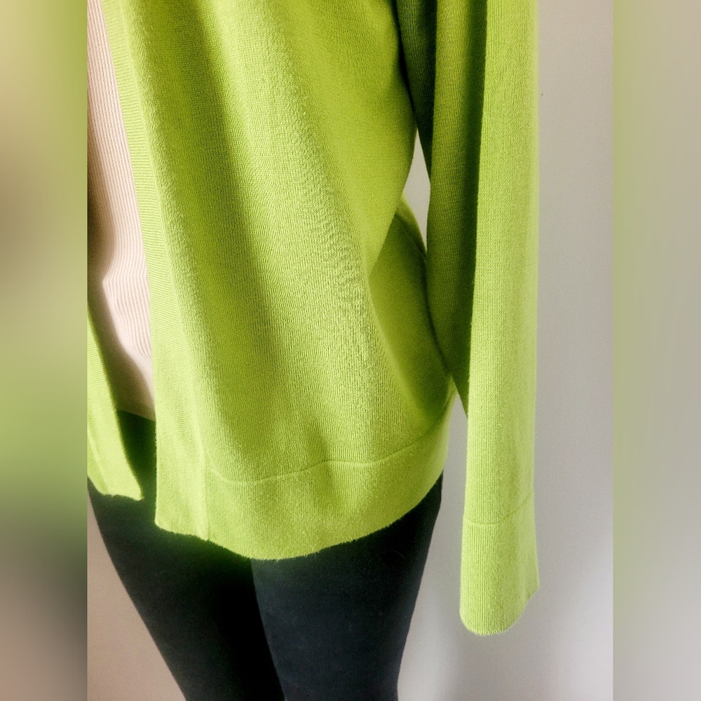 Urban CoCo Women's Business/Office Open Front Cardigan Green Viscose Blend Med - Picture 8 of 13